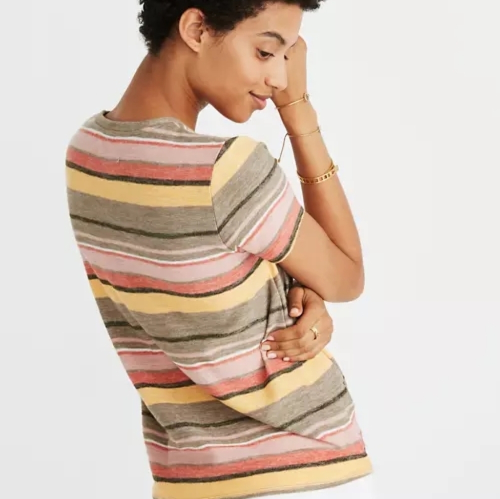 Madewell Texture & Thread Modern Tie Front Top - Picture 2 of 6